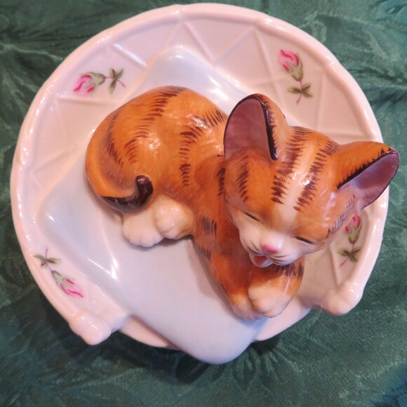 Seymour Mann Ginger Cat in Basket Musical Vintage (F98) - Picture 4 of 7